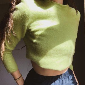 Green 100% Cashmere Sweater